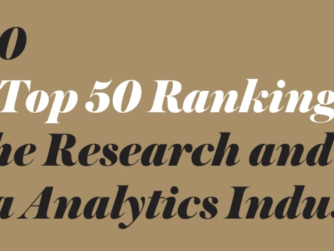 2020 U.S. Top 50 ranking of the research and data analytics industry